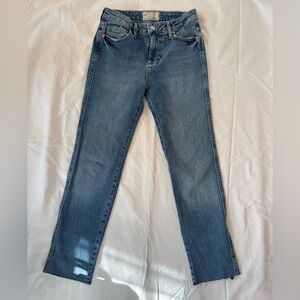 Free People cut off straight jean size 24